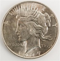 Coin 1927-D Peace Silver Dollar Gem BU