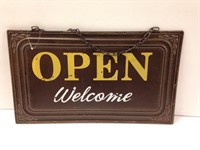 Double Sided Open and Closed Sign
