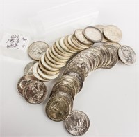 Coin 1953 Washington Quarter Roll 40 Coins BU