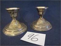 2 Sterling Candle Holders