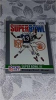 Pair of NFL Super Bowl trading cards