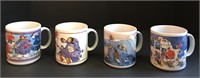 Four Ceramic Coffee Mugs