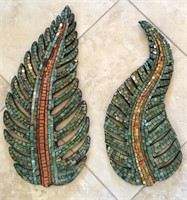 Beautiful Mosaic Leaf Wall Art