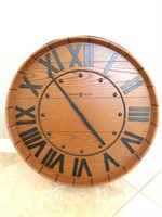 Howard Miller Large Round Barrel End Clock