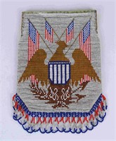 Early Patriotic Beaded Bag