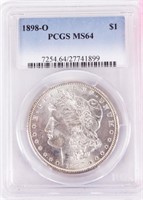 Coin 1898-O Morgan Silver Dollar PCGS MS64