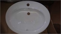 Celite oval sink