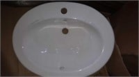 Celite oval sink