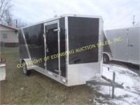 2018 FOREST RIVER 14' S/A ENCLOSED TRAILER