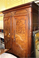 18th Century French armoire Bressane in fruitwood