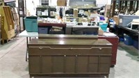 Antique 9 drawer Walnut dresser with mirror