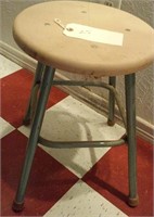 Old 1960s/1970s teacher's stool mid century