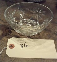 vintage pressed glass bowl
