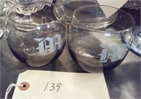 pair of drinking glasses marked AA
