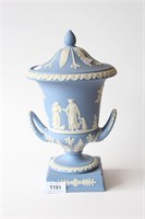 Wedgwood Jasperware lidded urn,