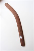 Antique stone cut Aboriginal boomerang,
