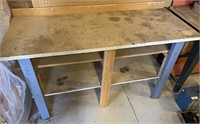 60 Inch Wooden Top Workbench