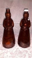 Two vintage Aunt Jemima glass syrup bottles 10