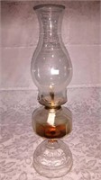 Bask oil lamp with flute 16.75 inch tall
