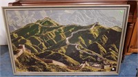 LARGE FRAMED NEEDLEPOINT PICTURE
