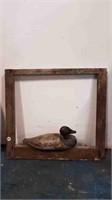 WOODEN LOON IN WOOD FRAME