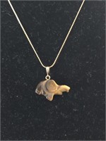 18" Necklace with Elephant Stone