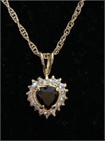 18" Sterling, GF Necklace with Beautiful Heart