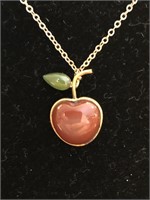18" Apple Necklace-Perfect Teachers Gift