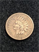 1880 Indian Head Cent - Full Liberty