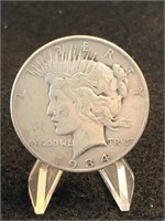 1934-P Silver Peace Dollar Semi Key Date