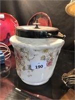 PLATEDWARE ENGLISH BISCUIT BARREL