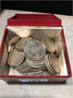 43 - ROUND 50 CENT PIECES COINS