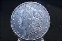 1880 CC Morgan Silver Dollar - BU+