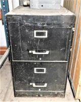 Metal Two Drawer File Cabinet