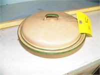 Antique Enamel Bowl with lid
