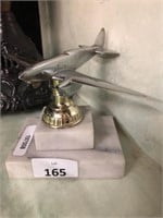 BRASS CHROME PLATED MUSTANG WWII PLANE