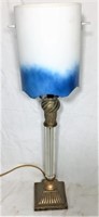 Glass & Resin Table Lamp with