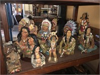 15 ASSORTED INDIAN STATUES & TRINKETS