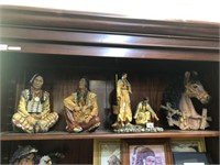 4X INDIAN STATUES