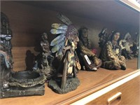 11X INDIAN STATUES