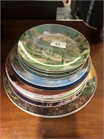 QTY OF HAND PAINTED PLATES
