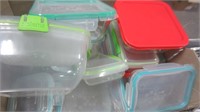 BOX OF STORAGE CONTAINERS