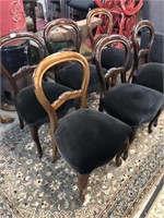 6 X VICTORIAN MAHOGANY DINING CHAIRS