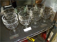 8 Glass Goblets