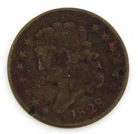 1828 Classic Head 13 Star Copper Half Cent