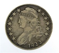 1822 Capped Bust Silver Half Dollar