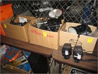 Boxes of camera equipment (3)