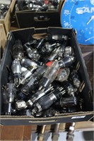 Box of vintage valves incl. Philips,