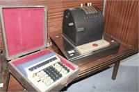 Vintage cash register made by Hugin plus vintage