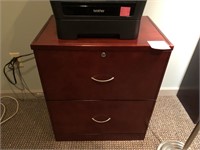 Cherry finished lateral File cabinet